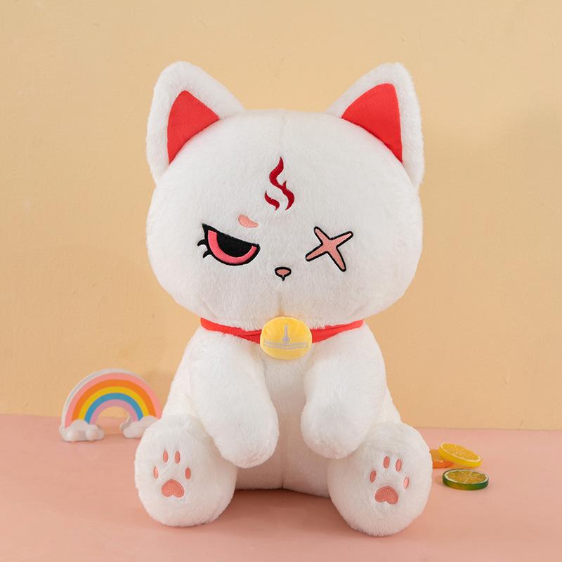 Funny Mood Cat Doll Plush Toy Cat Doll Dark Kitten Rag Doll Activity Gift