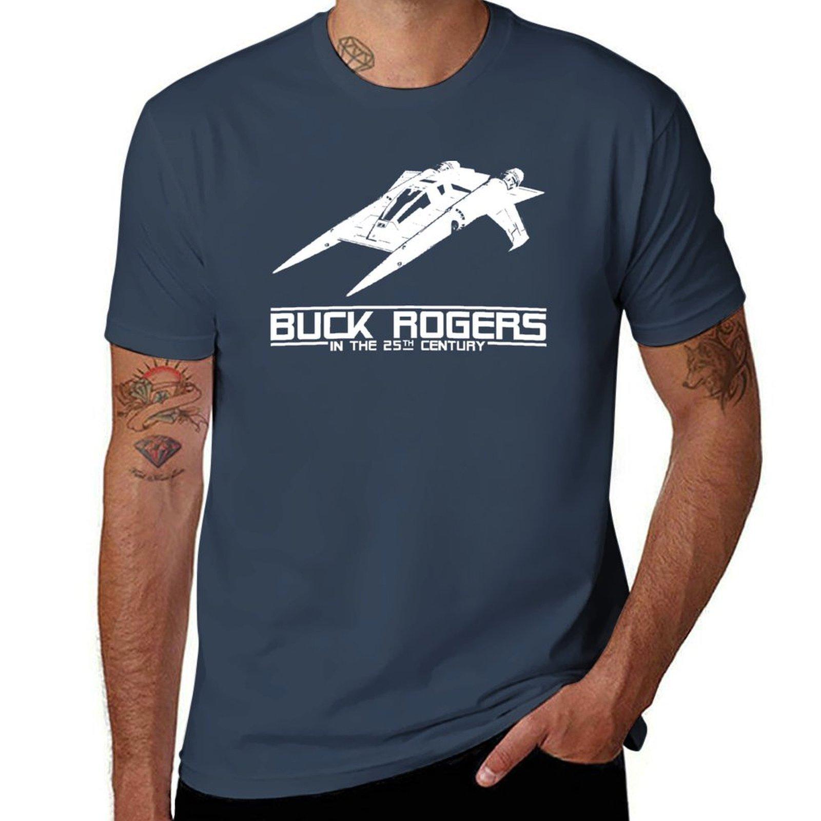 Buck Rogers In The 25th Century Spacecraft Sci Fi Tshirt TShirt Worker Basic Short Sleeve Tee S