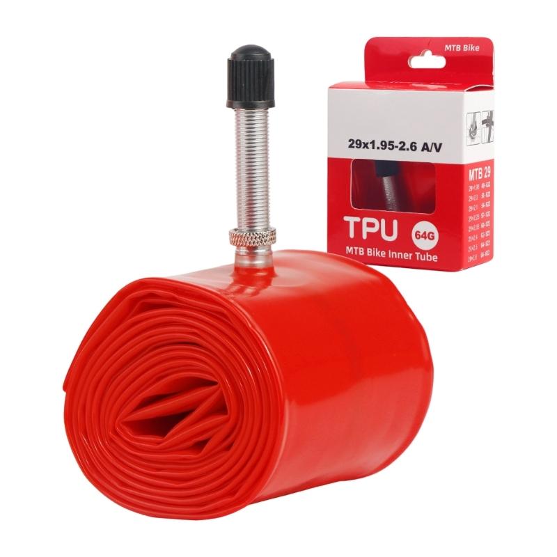 

Easy to Carry Install Mountain Bike Inner Tube Aluminum Valves Light weight Puncture Proof Heat Cold Resistant