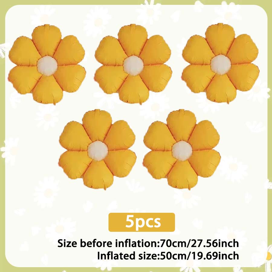Candy Daisy Flower Balloon Sunflower Theme Aluminum Foil Balloon Birthday Party Shower Wedding Decoration Flower Balloon