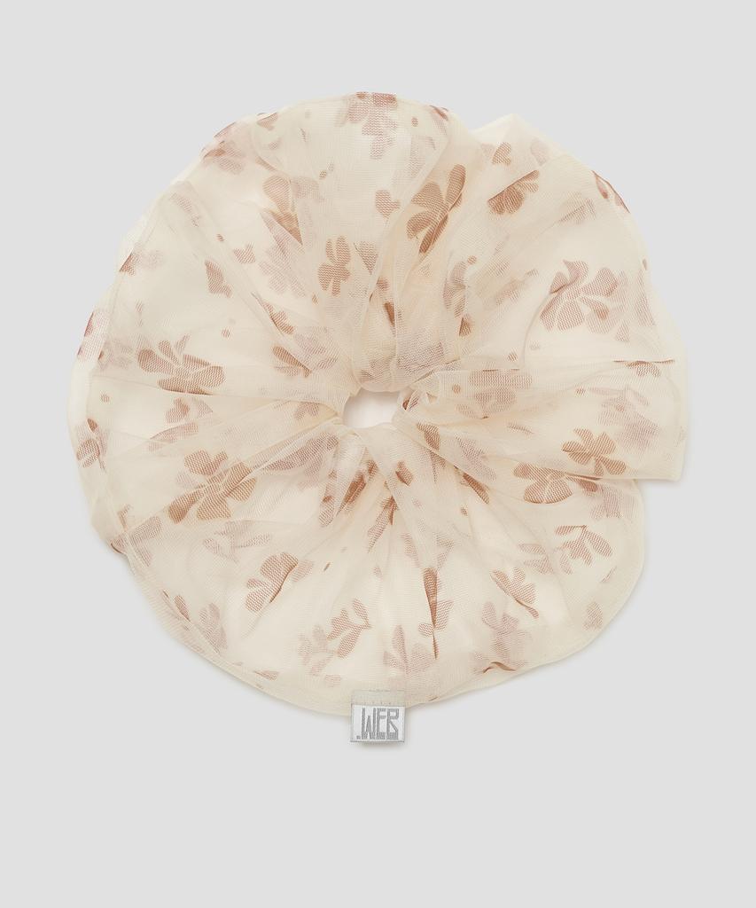 Typeservice Flower Lace Scrunchie [Yellow]