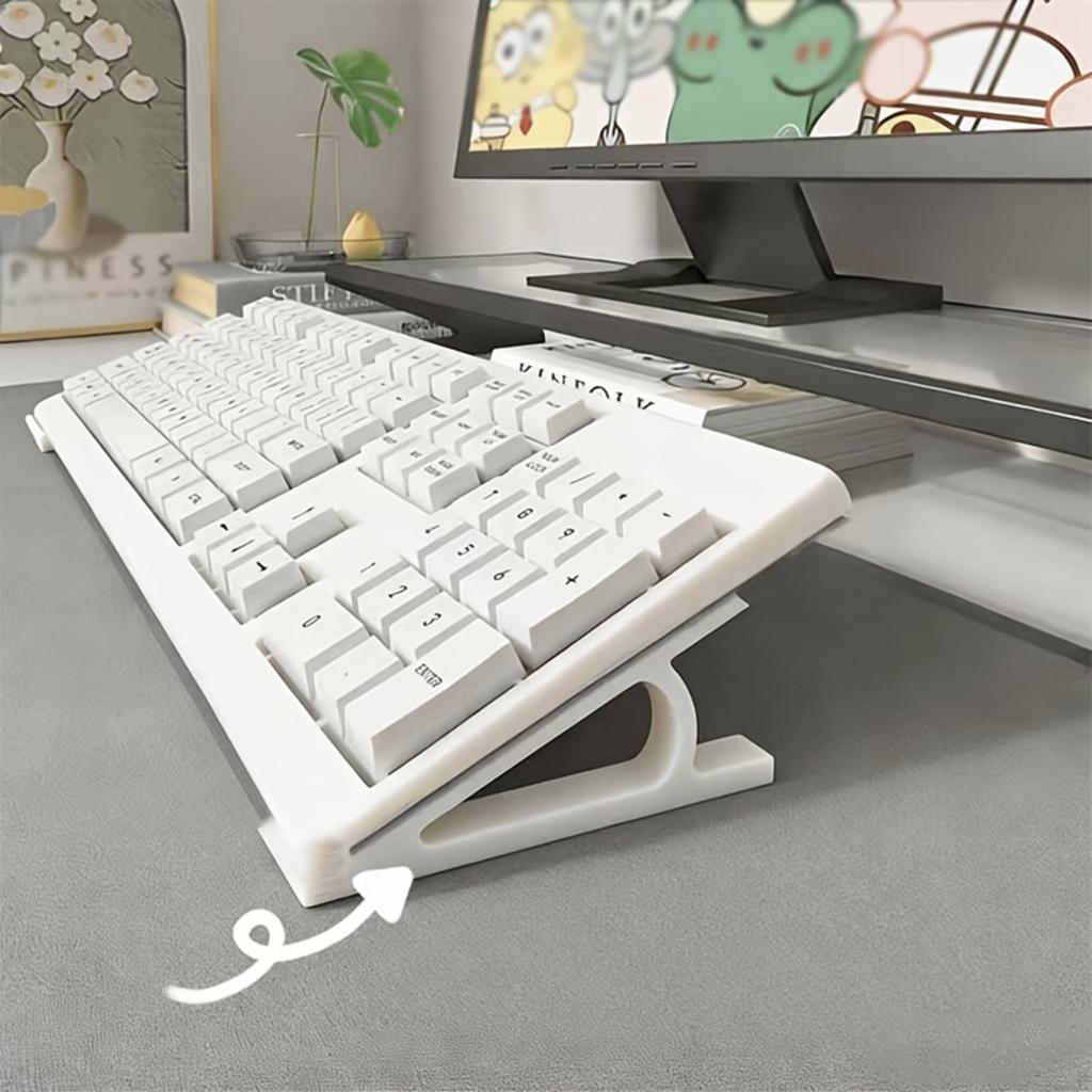 Ergonomic Keyboard Riser — Non-slip, Universal Stand (Multiple Colors Available) — Ideal for Office & Gaming Use