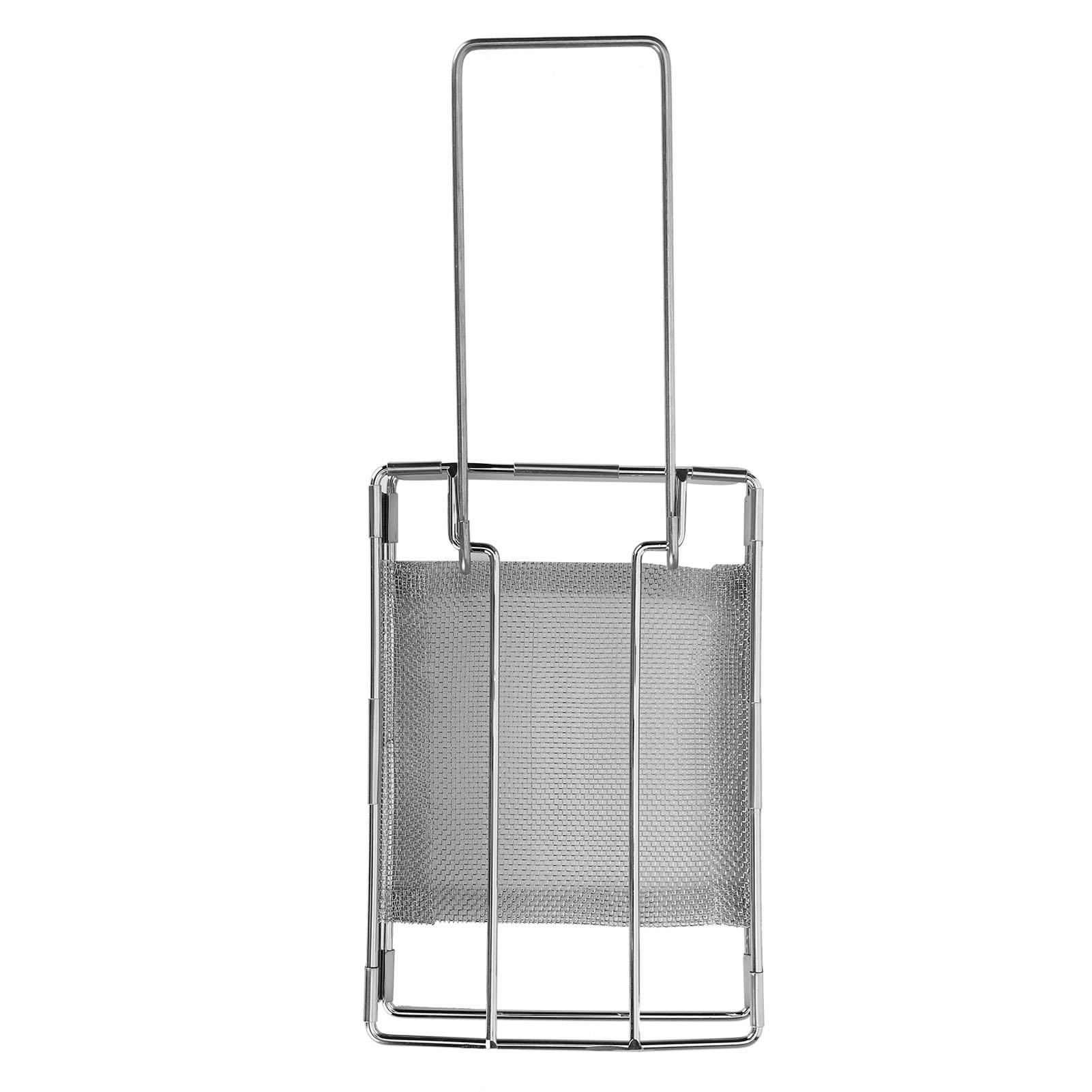 

Stainless Steel Foldable Toaster Rack Handheld Portable Outdoor Picnic Toast Rack Tray
