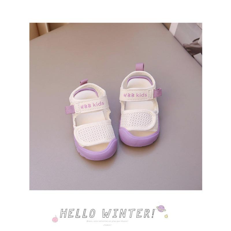Baby Sandals Mesh Breathable Versatile Casual Bag Head Soft-soled Shoes 1-3 Years Old Girls Baby Toddler Shoes Jelly Shoes
