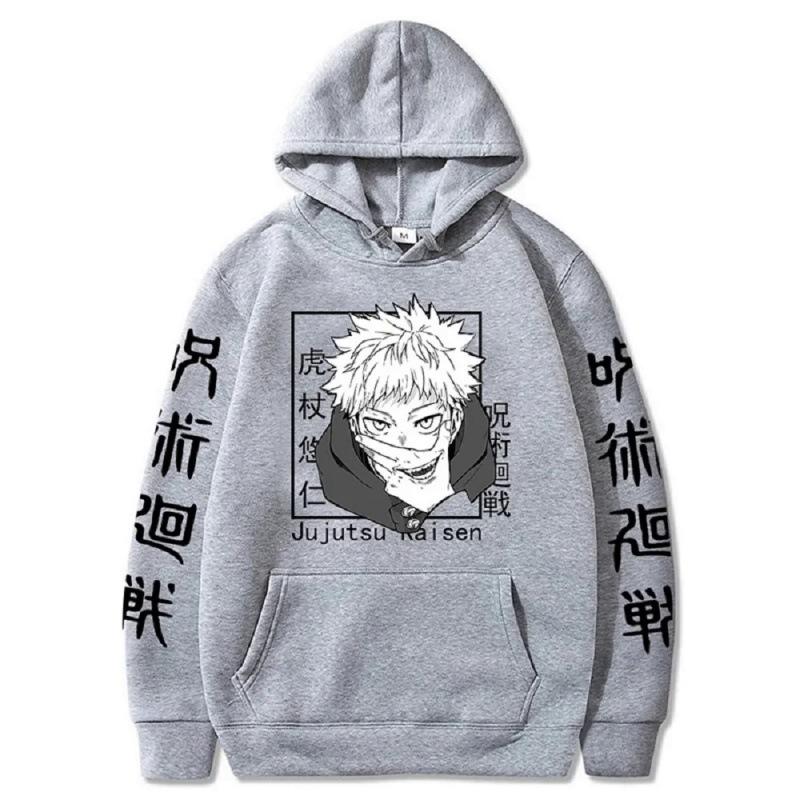 Jiu-jitsu Kaisen com capuz estampado animeHoodie