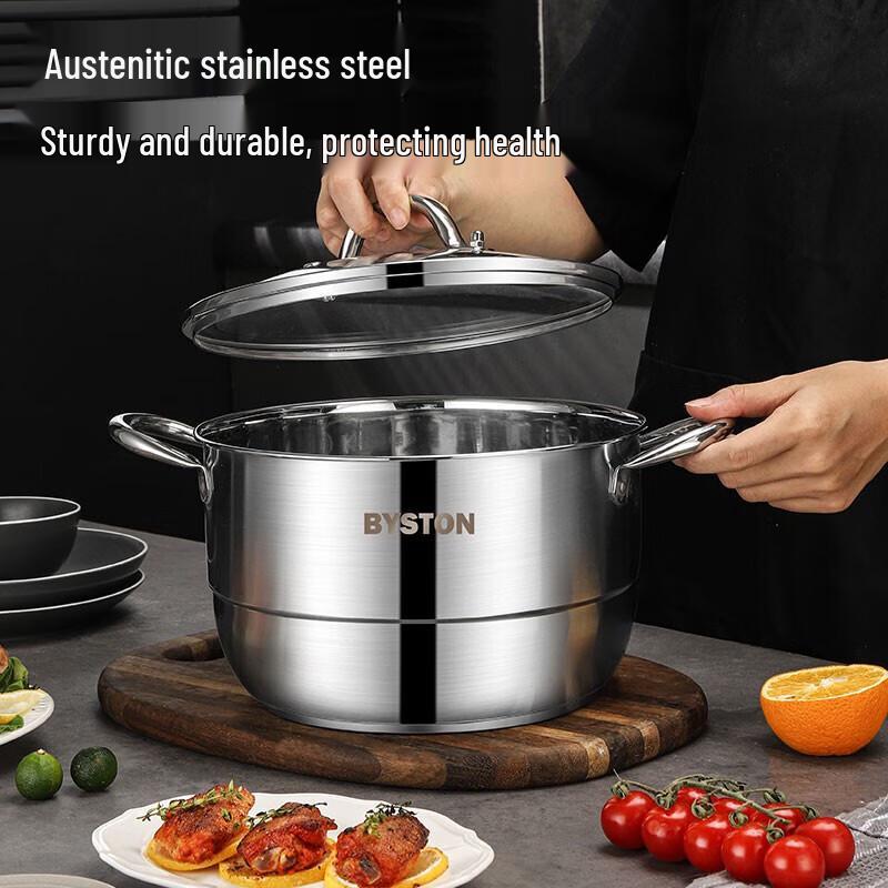 Bestde Fika 24CM Stainless Steel Steamer Pot