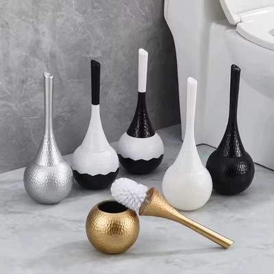 Premium Long Handle Toilet Brush with Holder, High-End Bathroom Cleaning Brush for Household & Restroom, Durable Hygienic Design