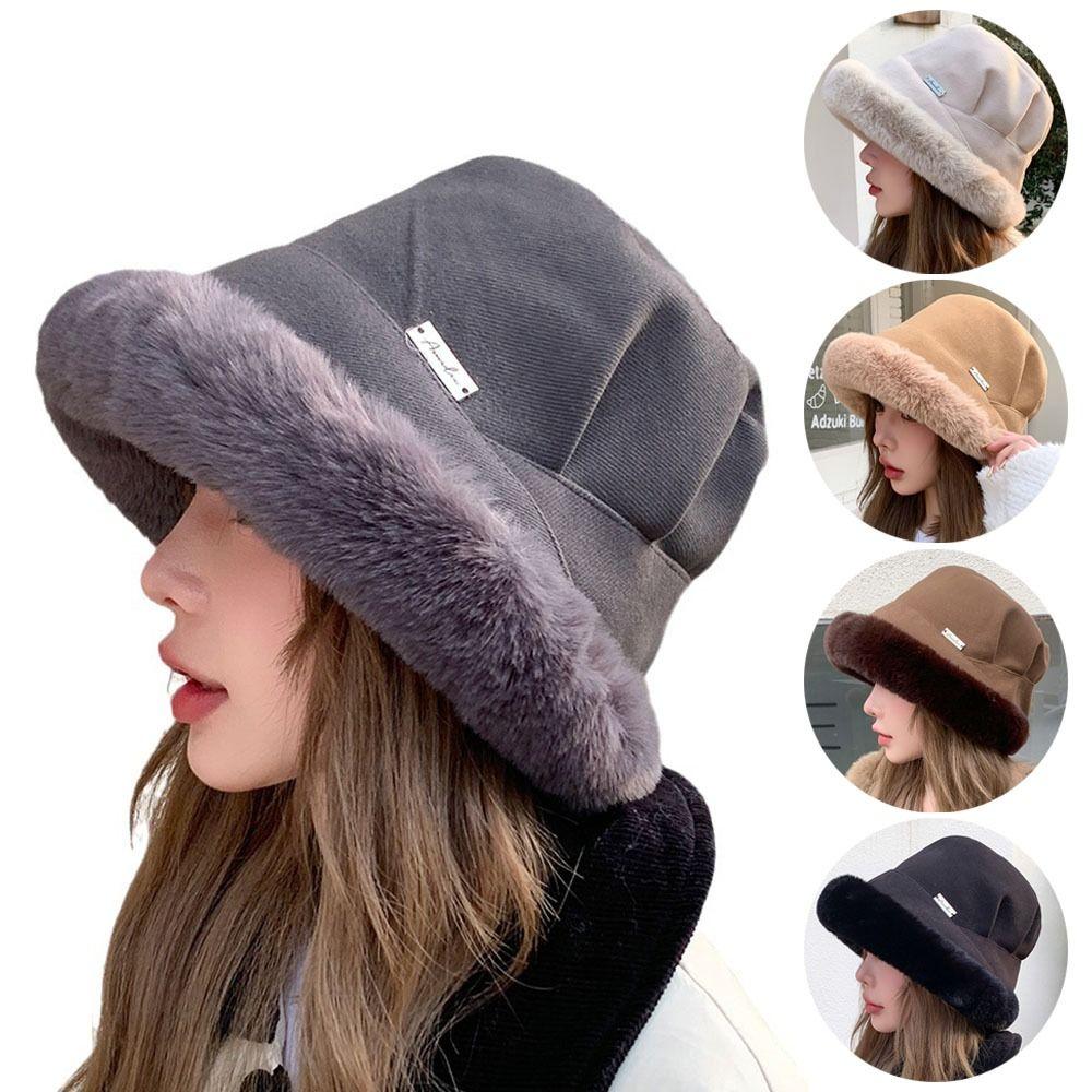 

Thickened Fisherman Hat Windproof Beanie Cap Trendy Basin Hat Autumn