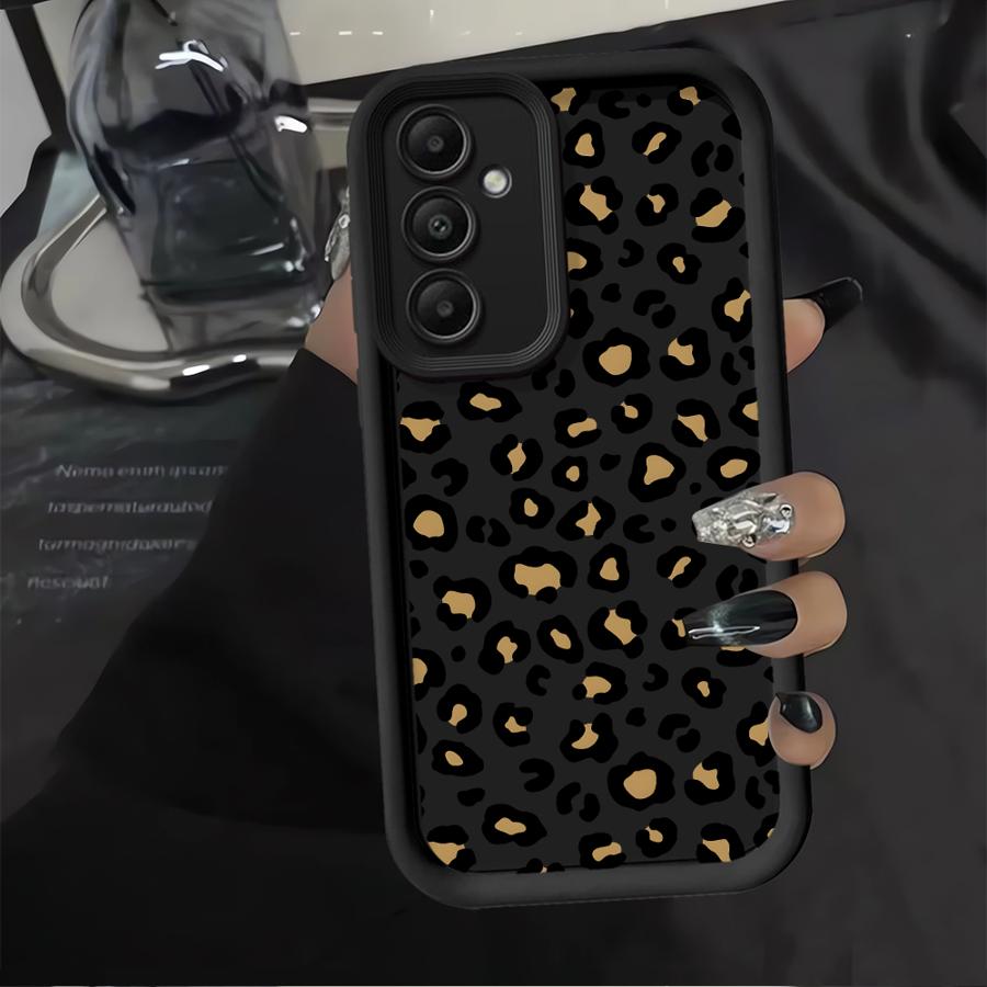 

Case for Samsung Galaxy A56 A24 A55 A36 A25 A26 A73 A54 A35 A52 A21s A22 A32 Phone Cover Leopard Print Art Galaxy A23