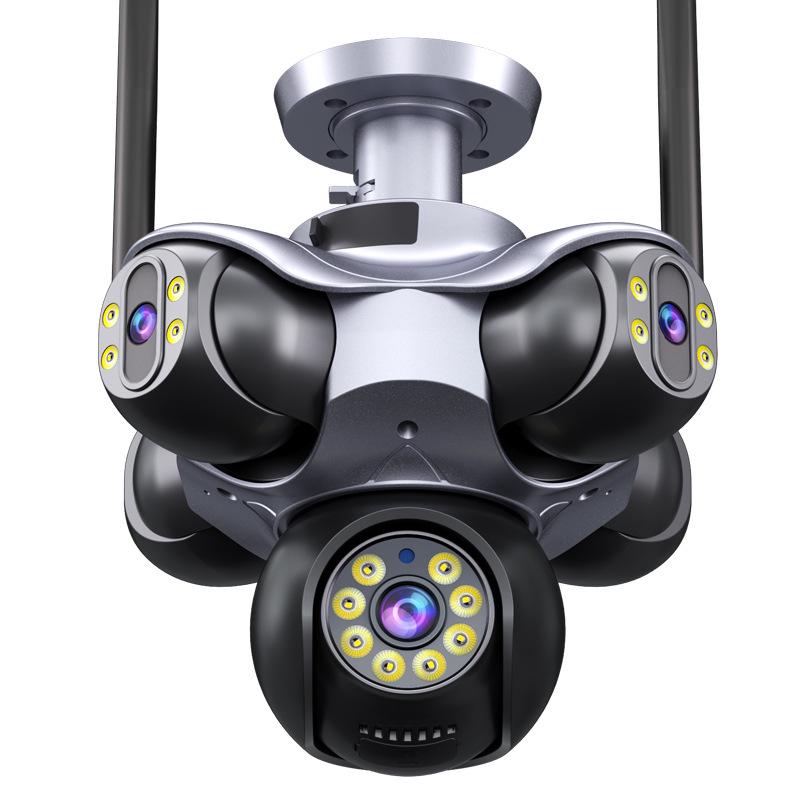 Outdoor 5-Lens Panoramic Night Vision HD Surveillance Camera