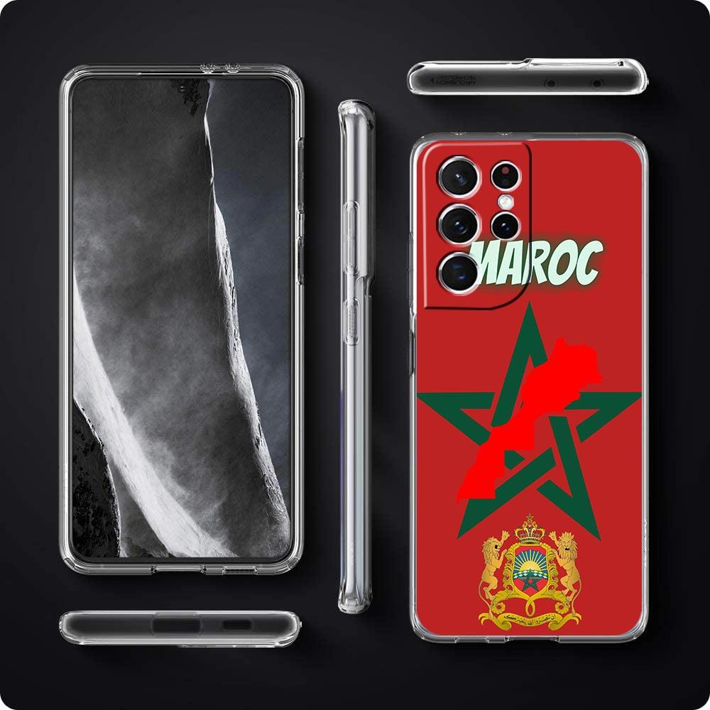 Moroccan flag Maroc Morocco passport Phone Case For Samsung Galaxy S25 S24 Plus S23 FE S22 S21 S20 Ultra 5G S10 S10E Clear Cover