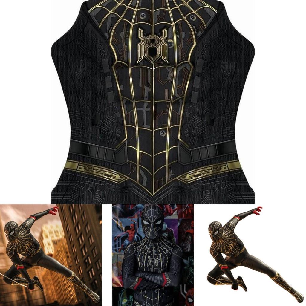Tuta Costumi Premium Elastica di Spider-Man No Way Home per Adulti e Bambini
