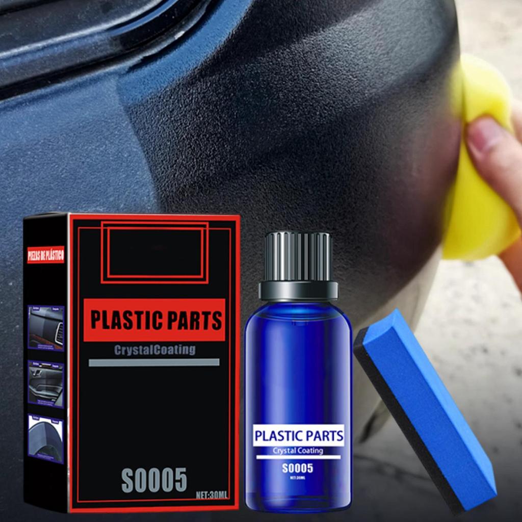 Auto Interior Cleaner 30ML Brightening Polishing Agent With Sponge Car Coating Agent For Coating Seat Armrest Wheel Trim