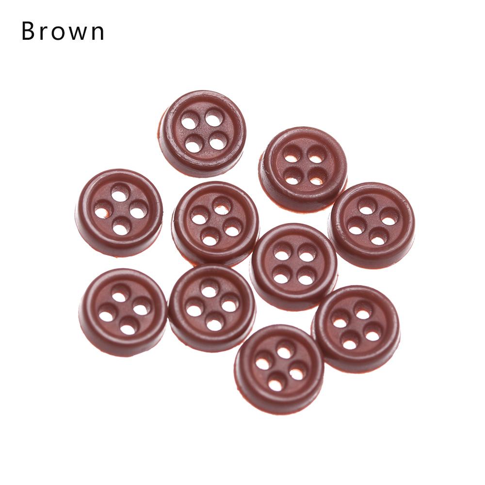 20/40pcs 5mm Mini Button DIY Doll Clothes Metal Printed Buckle Heart Pattern Buckles for 1/6 Doll Clothing Sewing Accessories