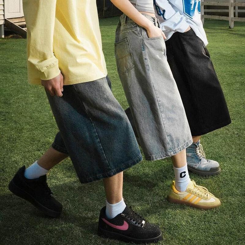 

Мужские джинсовые капри LEMANISM с эффектом потертости XL