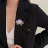 Freshwater Pearl Peony Corsage Brooch High-End Women'S Versatile High-End Sense Pin Anti-Light Personalized Clothing Accessories