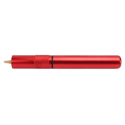 9 Inch Biljartkeu Verlengstuk Telescopisch Aluminiumlegering Poolkeu Stick Extender Rood