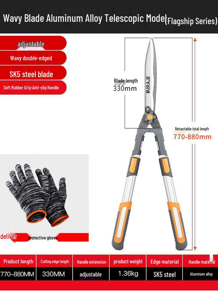 German Garden Pruning Shears - Ideal for Fruit Trees, Flowers, Hedges, and Branches
