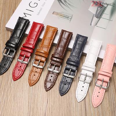 Universal Replacement Faux Leather Watch Strap Leather Watchband for Men Women 12mm 14mm 16mm 18mm 19mm 20mm 22mm 24m Watch Band