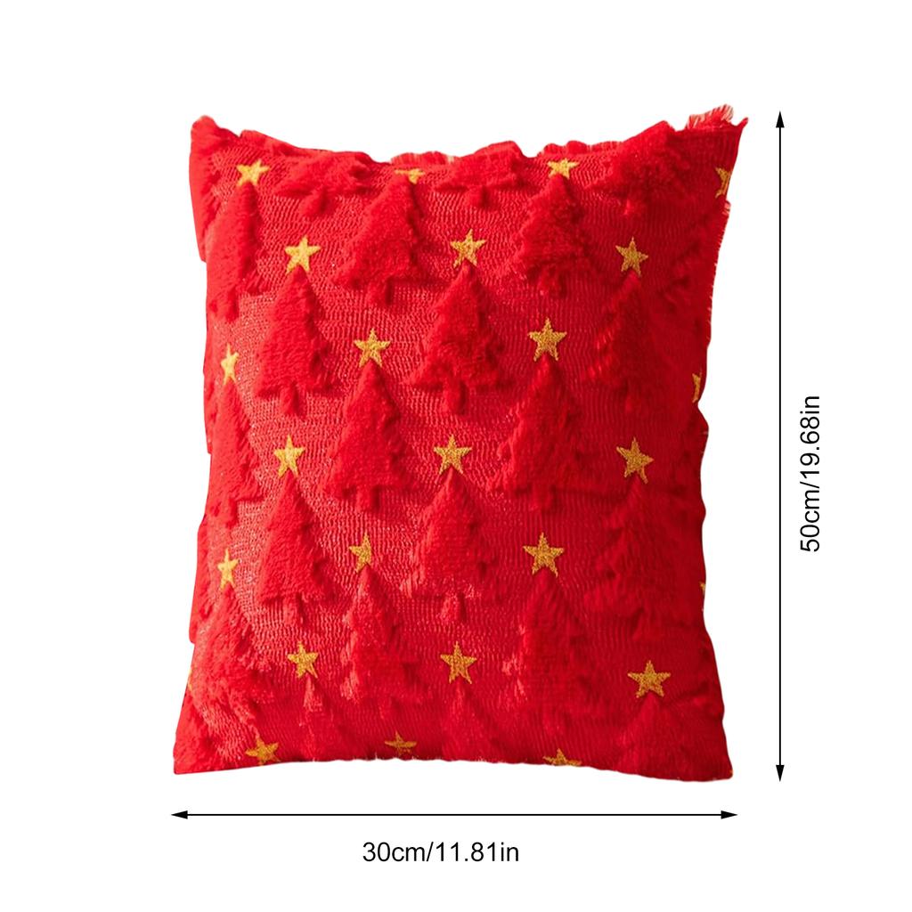 Christmas Pillow Covers 45x45cm 30x50cm Beige Christmas Tree Throw Pillow Cases Decorations Soft Covers Winter Holiday Decor