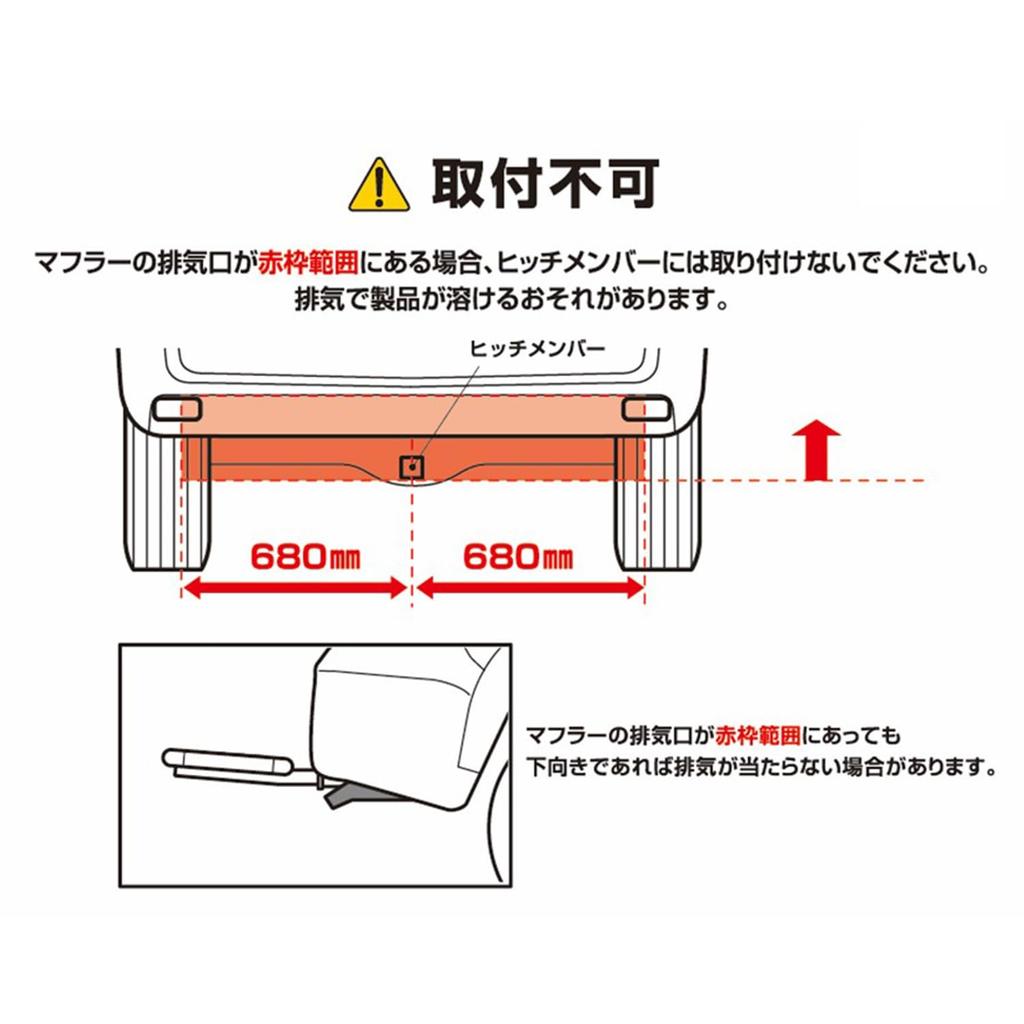 Carmate Inno Roof Deck for Hitch Carrier Mounting Frame Optional Parts IOP57 (CARMATE) INA530,