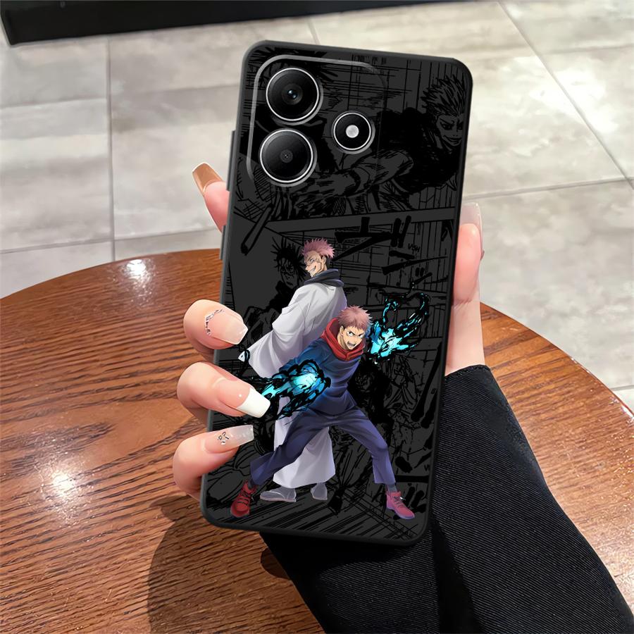 Anime J-ujutsu Cool Kaisen Soft Back Phone Cover Case for Xiaomi Redmi Note 11 13 12 Pro Plus 12S 10S 9s 10 9 8 Pro 11S
