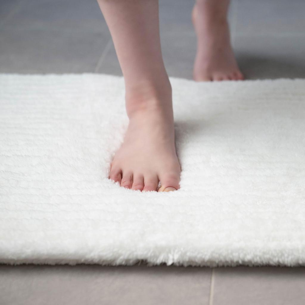 Senko Bath 40 X 60 11477 [M+home] Snow-like Mat, Approx. Cm, White,