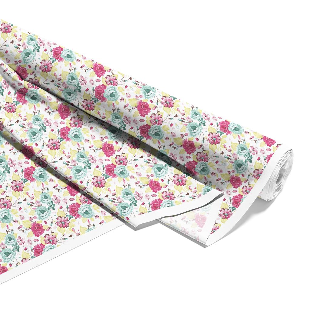Outdoor Dekostoffe Oxford - Motiv Gemalte Blumen 3 I Dx053