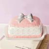 Pink Butter Cheese Plate Creative Pudding Storage Keeper Tray Dessert Serving Container Kitchen
