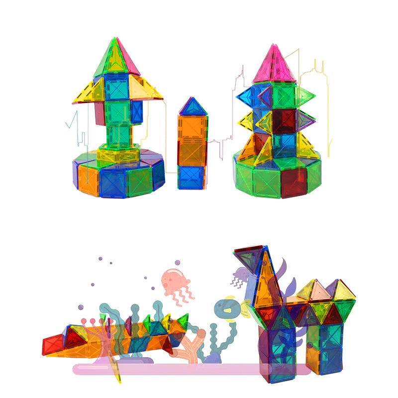 Magnetic Diamond Surface Building Blocks - Creative Educational Toy Set for Children