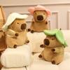 Cartoon Cute Turn Into Capybara Doll Plush Toy Kapibara Doll Children Accompany Soothing Doll