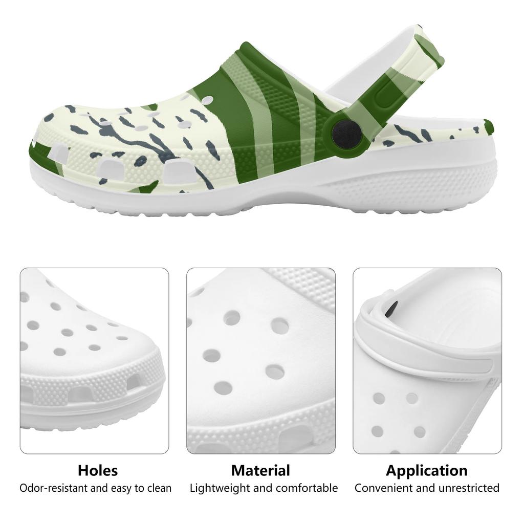 Fashion Printed EVA Clogs Unisex Breathable Lightweight Slip On Casual Shoes Comfortable Summer Sandals Lightweight Daily Wear