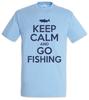 Keep Calm And Go Fishing T-Shirt American Hunting Sport Fisher Fish Sea Harpoon