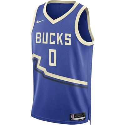 שיתוף פעולה X NBA מילווקי באקס פולאובר Dri-Fit צווארון V ללא שרוולים גופיית כדורסל Lillard עונת 24-25 גרסת העיר FQ4349-483