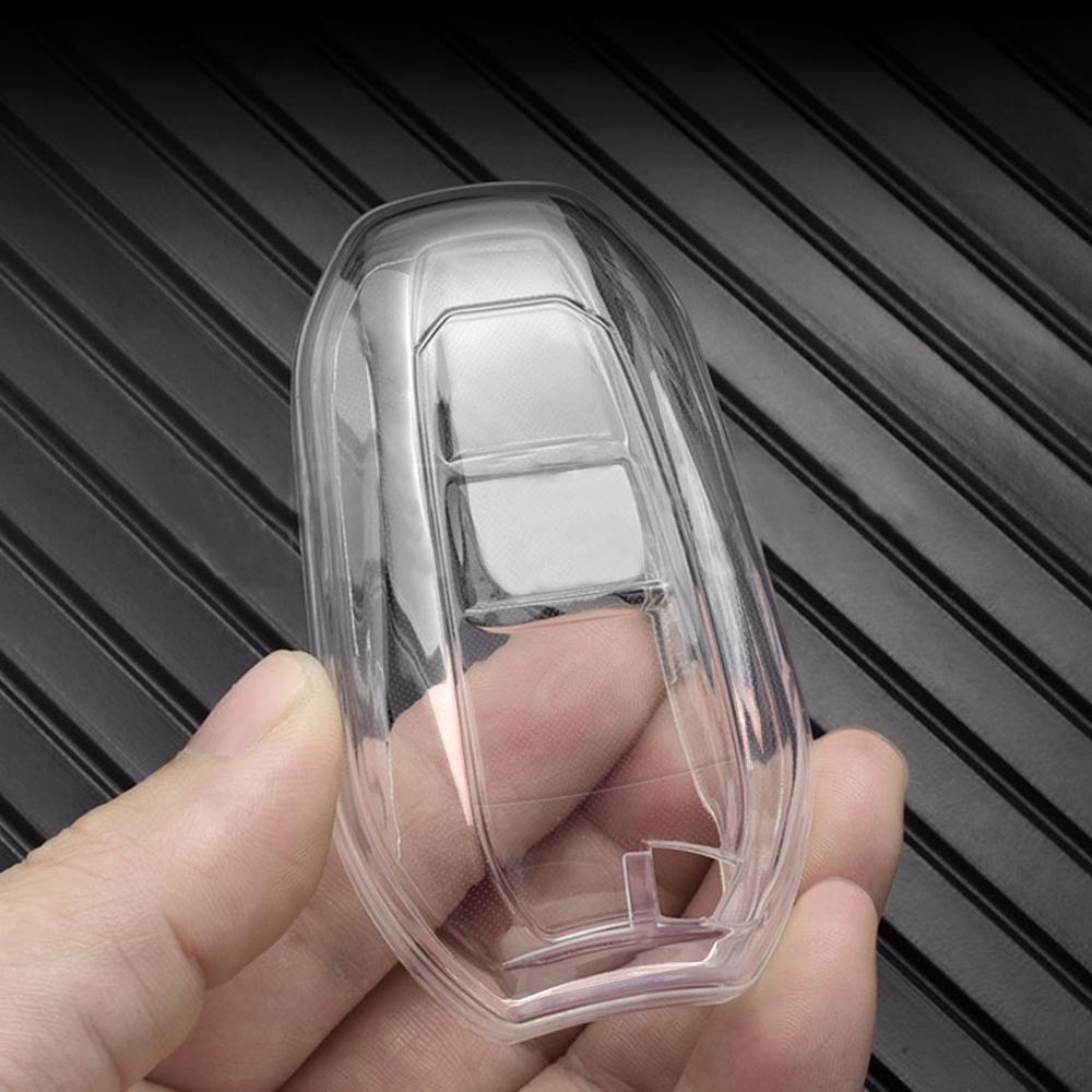 For Peugeot 3008 206 301 508 208 2008 Rifter 307 308 207 408 407 5008 For Citroen C5 C4 C3 C2 Transparent TPU Car Key Case Shell