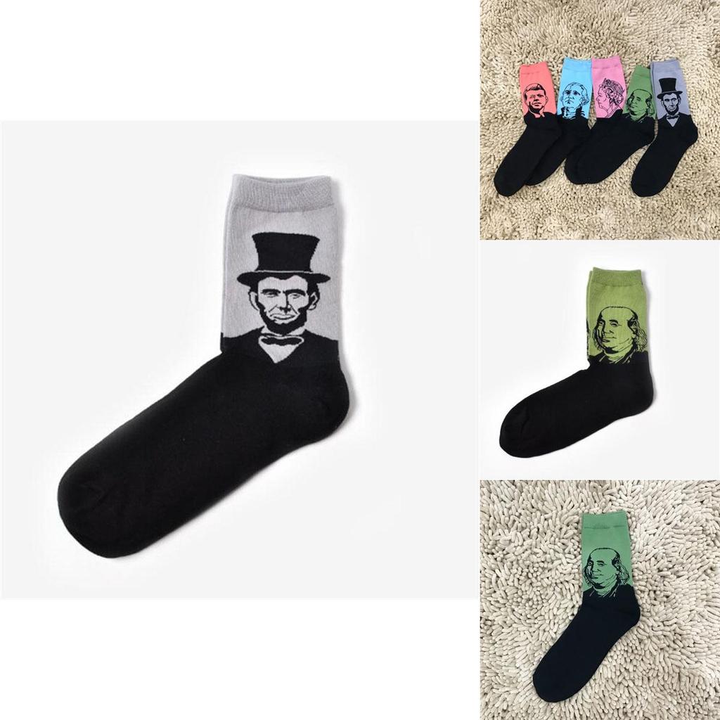 Lyxiga Streetwear President Queen Strumpor För Älskare Bomullsblandning Komfort