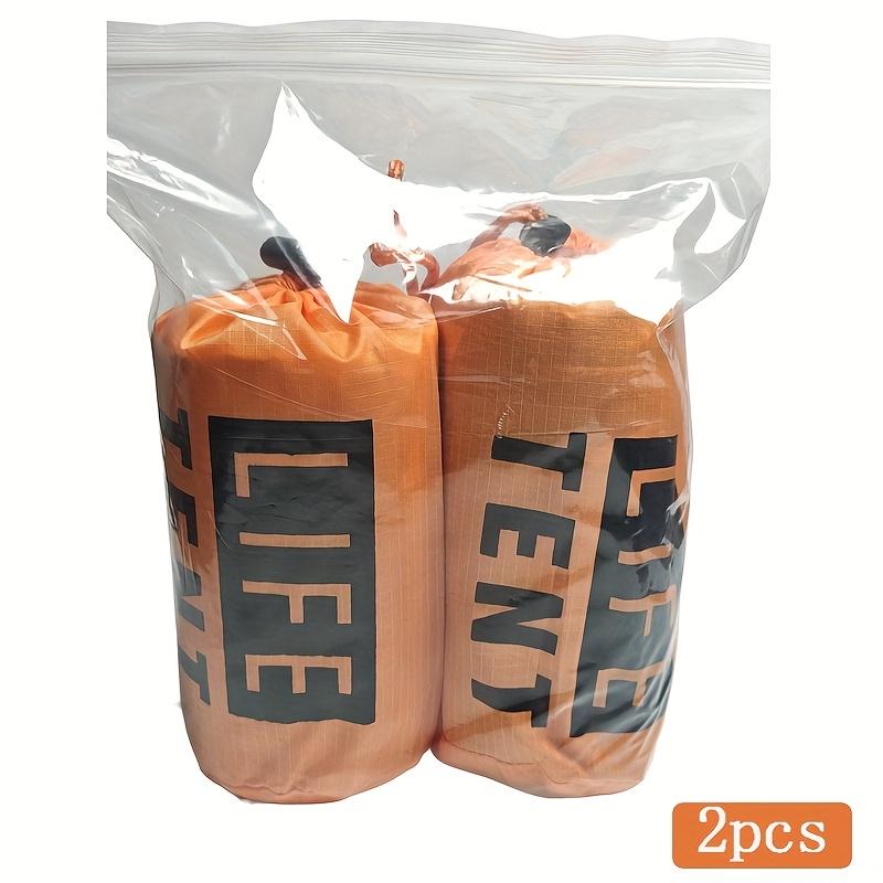 1-person emergency survival shelter tent - lightweight, compact and portable, equipped with safety posts, high visibility, insta