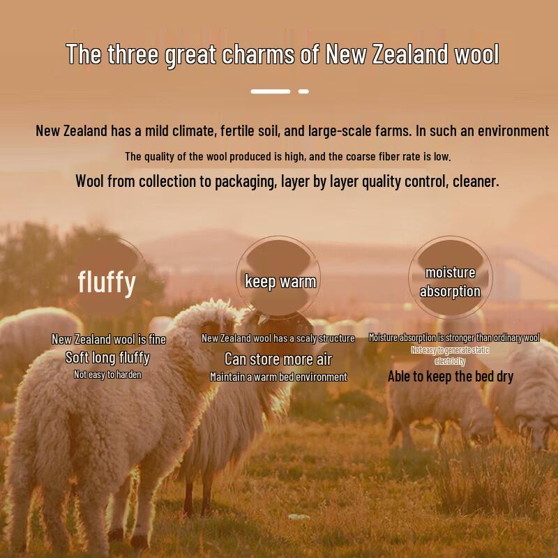 FUANNA New Zealand Wool Winter Comforter