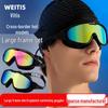 Men’s Adult Electroplated HD Anti-Fog Protective Swimming Goggles – Waterproof, Large Frame