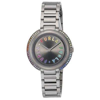 Watch FURLA ICONSHAPE Gray Dial Stainless Steel Quartz Watch Jewelry Accessory WW00032003L7 29.5MM Women's [Item]