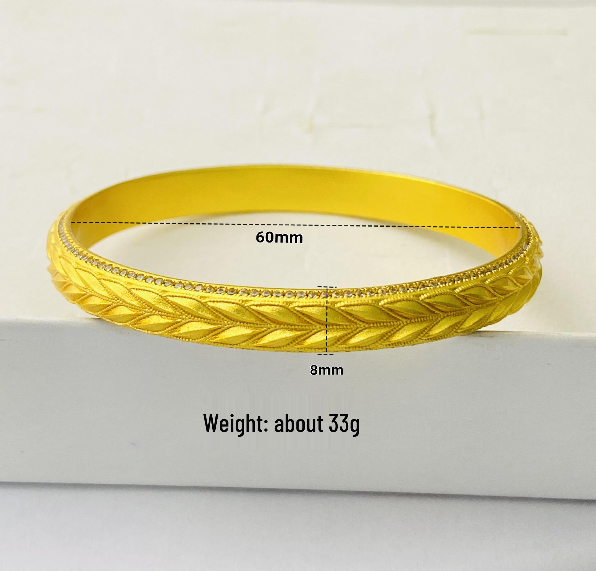 Браслет-бангл из 14-каратного золота с бриллиантовым колоском - Традиционный стиль для мира и универсальности