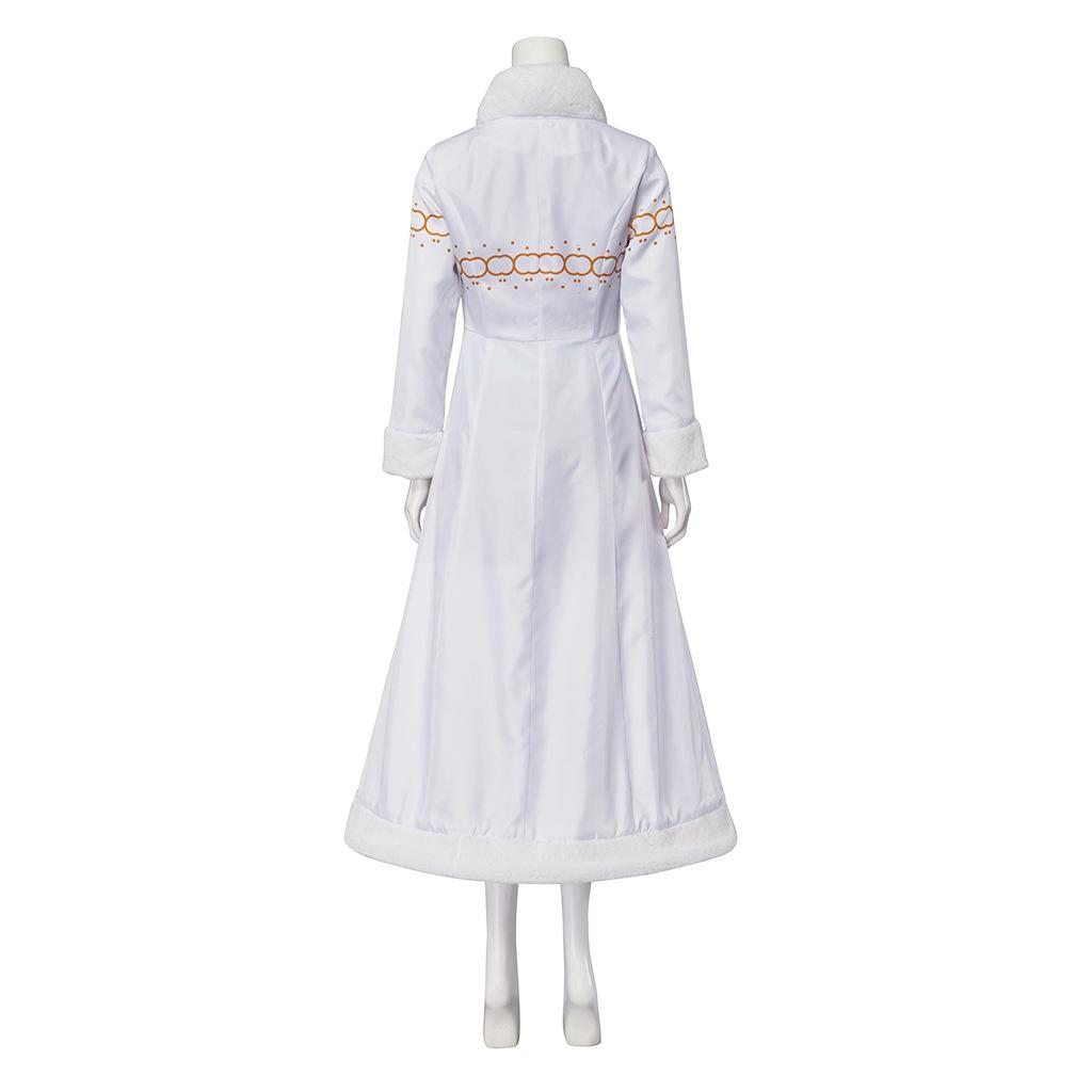 ONE PIECE Robin Cosplay Kostüm, Jacke mit Pelzkragen One Piece Nicole Robin Cosplay Kostüm Komplettset