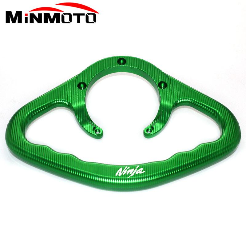 

Логотип ниндзя для Kawasaki NINJA ZX6R 636 Ninja636 ZX-10R, пассажирские поручни для мотоцикла, ручка для поручня бака, ручки зелёный