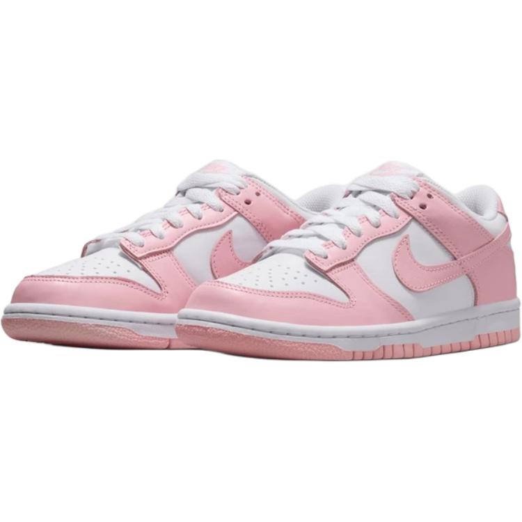New Nike Dunk Abrasion Resistant Low Top Kids' Skateboarding Shoes Pink White Teenagers FB9109-125