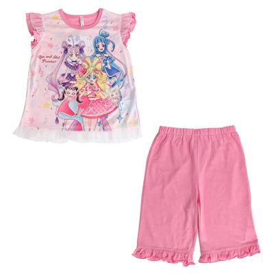Bandai Kimi To Idol Pattern Rose 572 [Airin] PreCure Courage! Glow-Up Pajamas, B, 110cm, Pink,