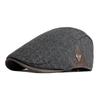 1Piece Men Side Triangle Pattern Beret Duckbill Cap Outdoor Adjustable Leisure Hat Spring Autumn Hunting Travel Tourism