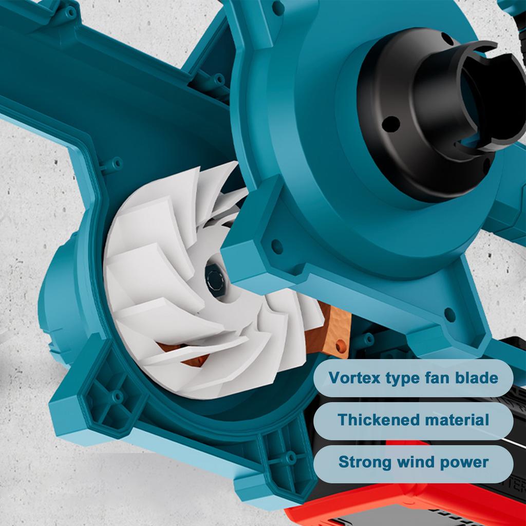 Cordless Leaf Blower Leaf Vacuum Rechargeable Air Blower 6speed Adjustable with Lock Switch for