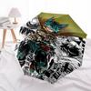 1pc My Hero Academia Boku No Hero Academia Automatic Opening & Closing Outdoor Umbrella with Katsuki Bakugo Design, Portable Tri-Fold Design, 8-R