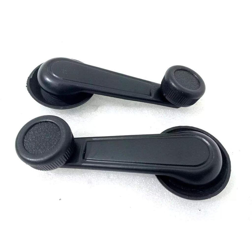 DOOR WINDOW HANDLES PAIR BLACK METAL FOR SUZUKI SAMURAI 80-95 |Fit For i216
