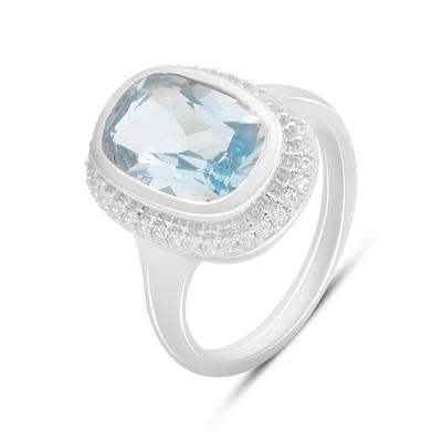 Silver Ring with Natural Topaz 4.81ct, Item Weight 5.8 G (2188292)